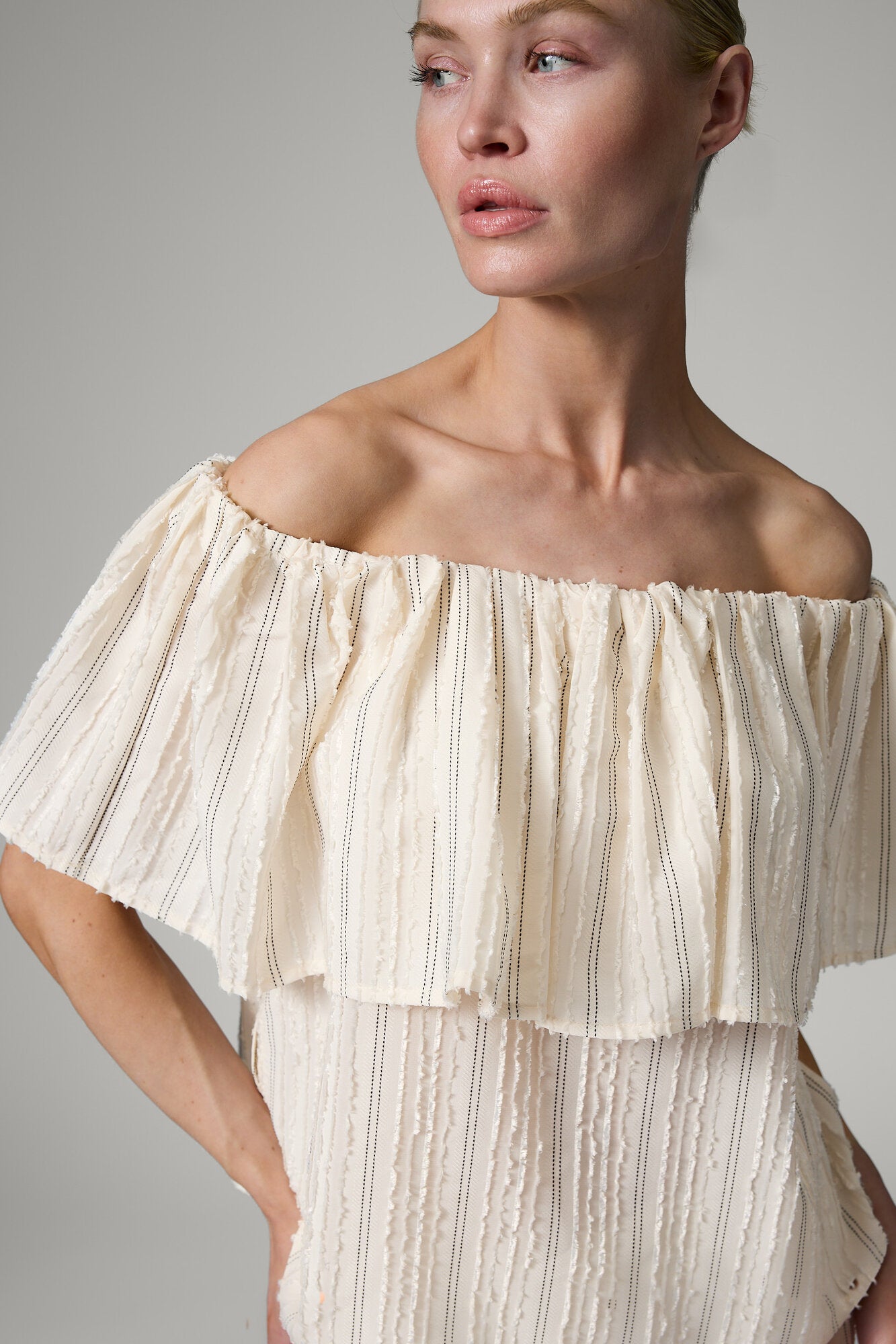 Hera top - Raw Stripes